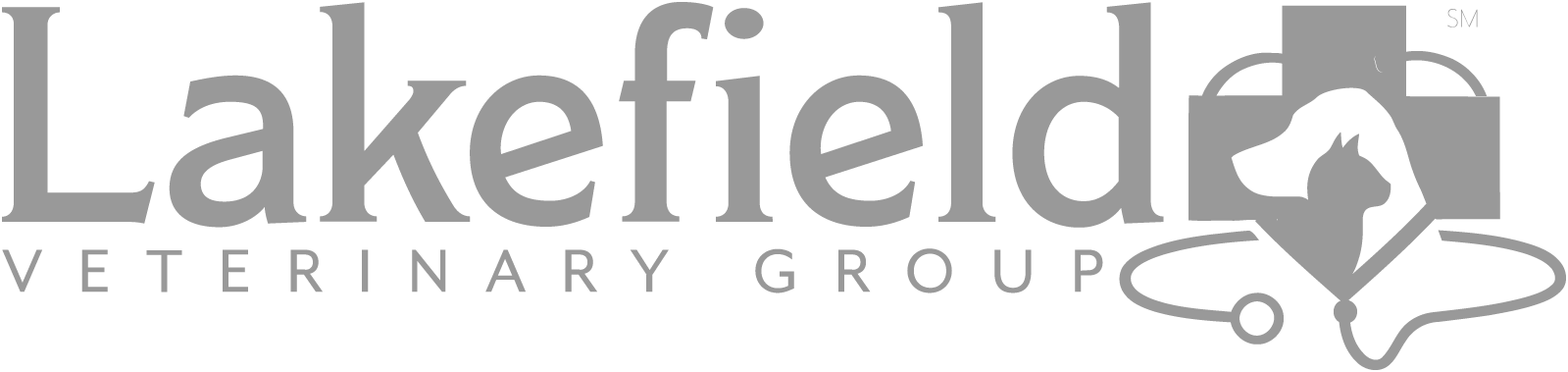 lakefield vet group logo gry